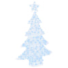 VidaXL Sapin de Noël avec 100 LED blanc froid 120 cm acrylique