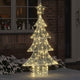 Vidaxx Sapin de Noël avec 160 LED blanc chaud 150 cm acrylique