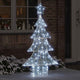 VidaXL Sapin de Noël avec 160 LED blanc froid 150 cm acrylique