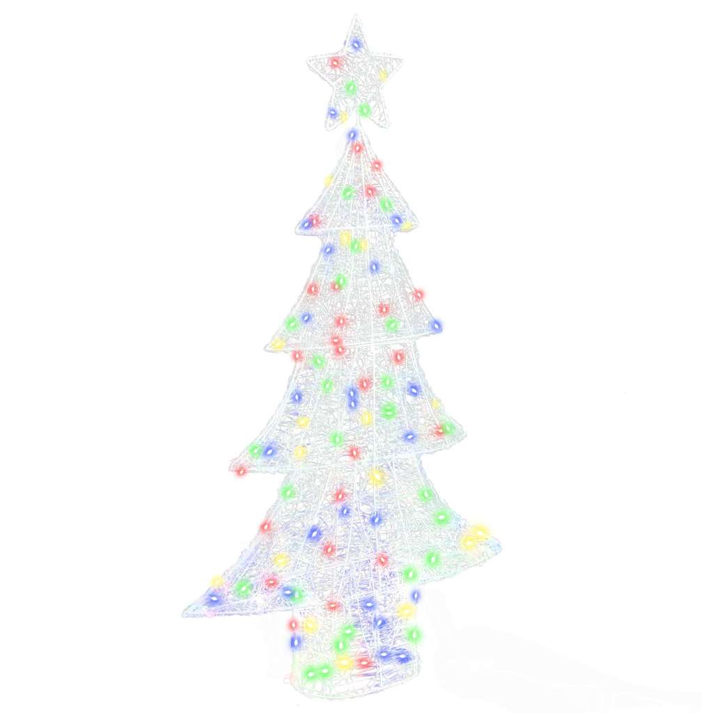 VidaXL Sapin de Noël avec 160 LED multicolore 150 cm acrylique