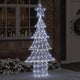 VidaXL Sapin de Noël avec 240 LED blanc froid 180 cm acrylique