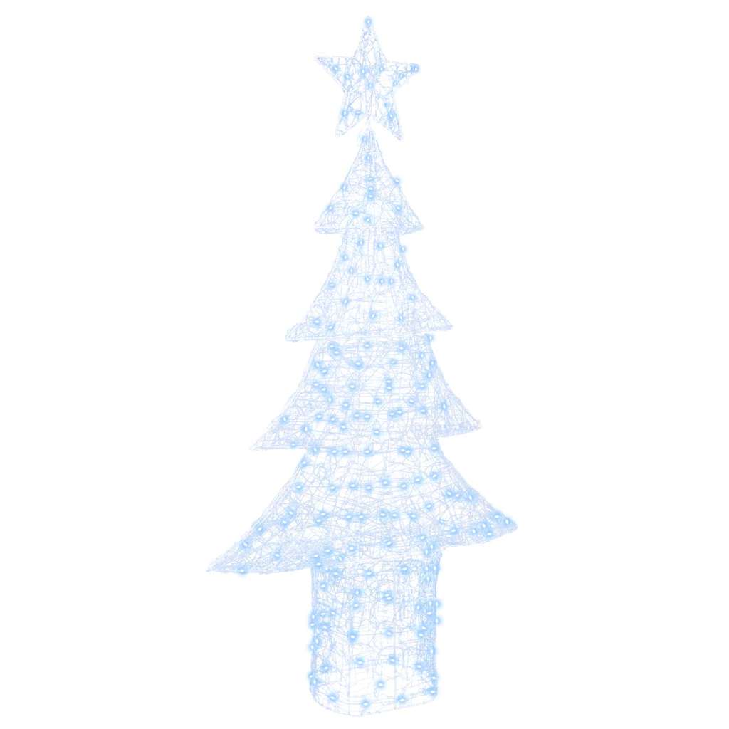 VidaXL Sapin de Noël avec 240 LED blanc froid 180 cm acrylique