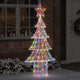 VidaXL Sapin de Noël avec 240 LED multicolore 180 cm acrylique