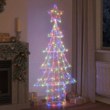 VidaXL Sapin de Noël avec 240 LED multicolore 180 cm acrylique - afbeelding 3