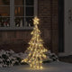 VidaXL Sapin de Noël avec 120 LED blanc chaud 120,5 cm