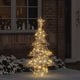 VidaXL Sapin de Noël avec 120 LED blanc chaud 120,5 cm