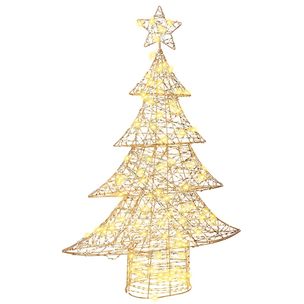 VidaXL Sapin de Noël avec 120 LED blanc chaud 120,5 cm