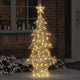 VidaXL Sapin de Noël avec 160 LED blanc chaud 151 cm