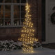 VidaXL Sapin de Noël avec 240 LED blanc chaud 180 cm rotin