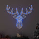 Vidaxx tête de cerf avec 140 LED bleu 68 x 36,5 x 62,5 cm acrylique