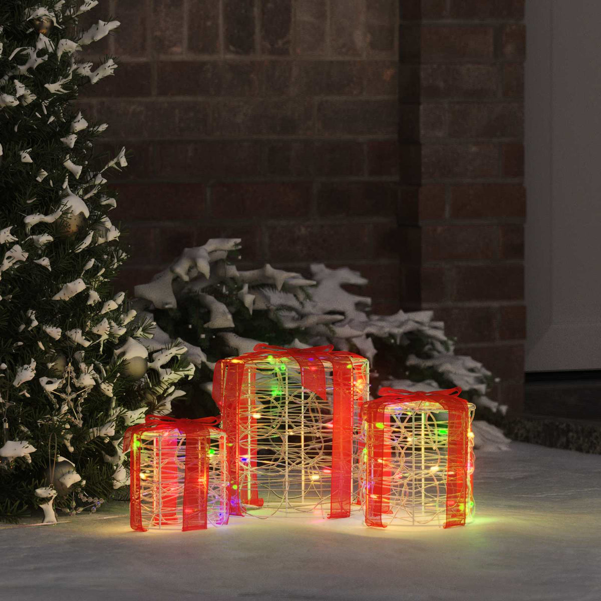 Vidaxx décoration pour coffret cadeau 3 pcs coloré 20 x 20 x 21 cm