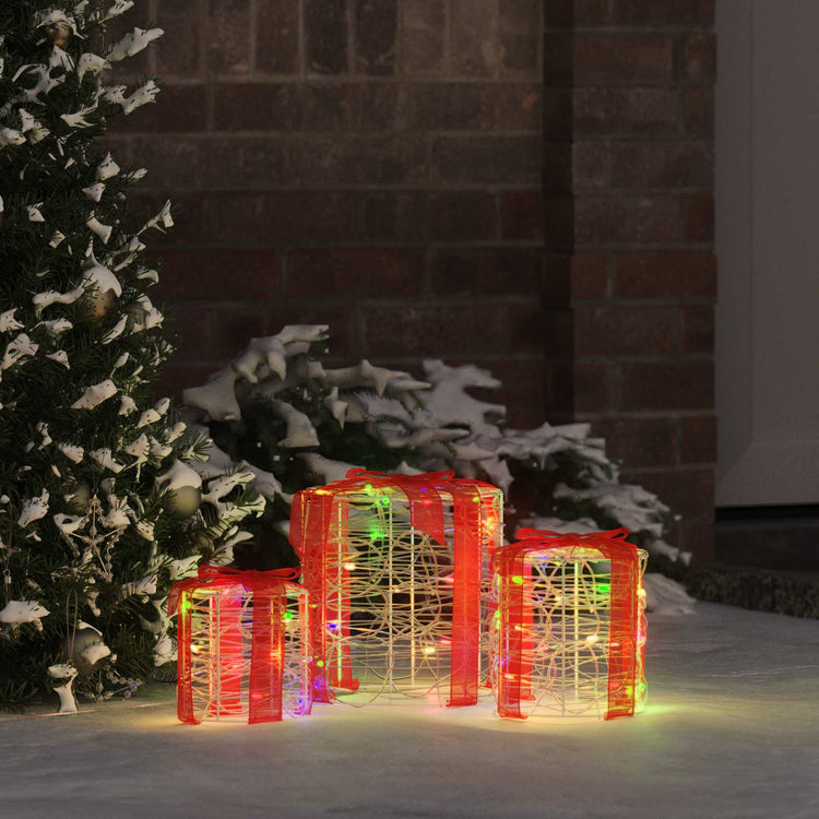 Vidaxx décoration pour coffret cadeau 3 pcs coloré 20 x 20 x 21 cm