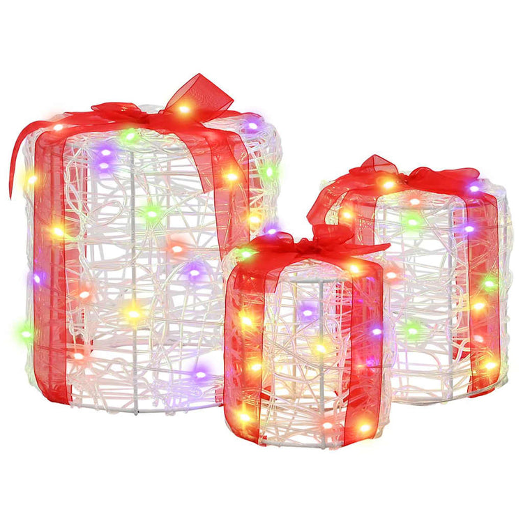 Vidaxx décoration pour coffret cadeau 3 pcs coloré 20 x 20 x 21 cm