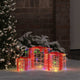 Vidaxxl coffret cadeau avec 60 LED 3 pcs multicolore 20 x 20 x 20 cm acrylique