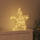 VidaXL étoile 3D avec 50 LED blanc chaud 55 x 52,5 x 9 cm rotin