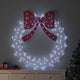 Couronne Vidaxx avec 150 LED blanc froid 120 cm acrylique