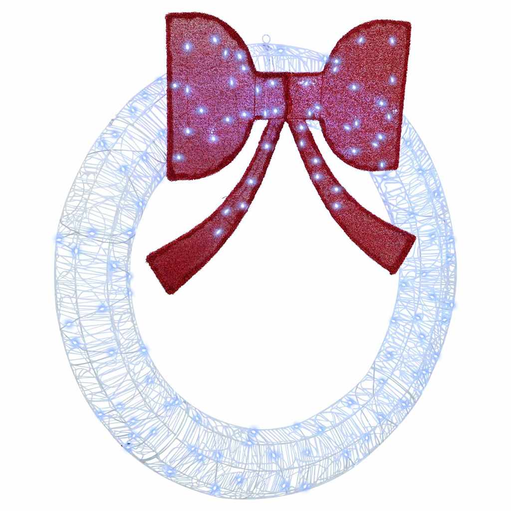 Couronne Vidaxx avec 150 LED blanc froid 120 cm acrylique