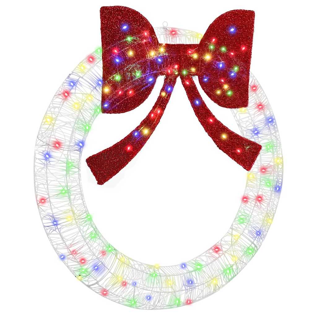 Couronne Vidaxx avec 150 LED multicolores 120 cm acrylique