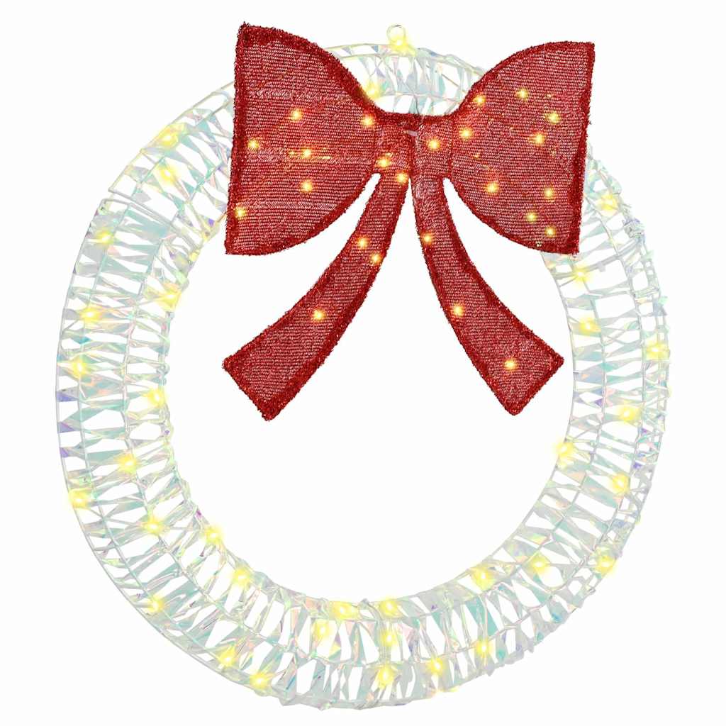 Couronne Vidaxx avec 60 LED blanc chaud 76 x 76 x 8 cm animal