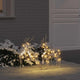 VidaXL LED renne avec 40 LED 2 pcs capuchon blanc chaud