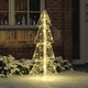 VidaXL Sapin de Noël avec 100 LED blanc chaud 120 cm acrylique
