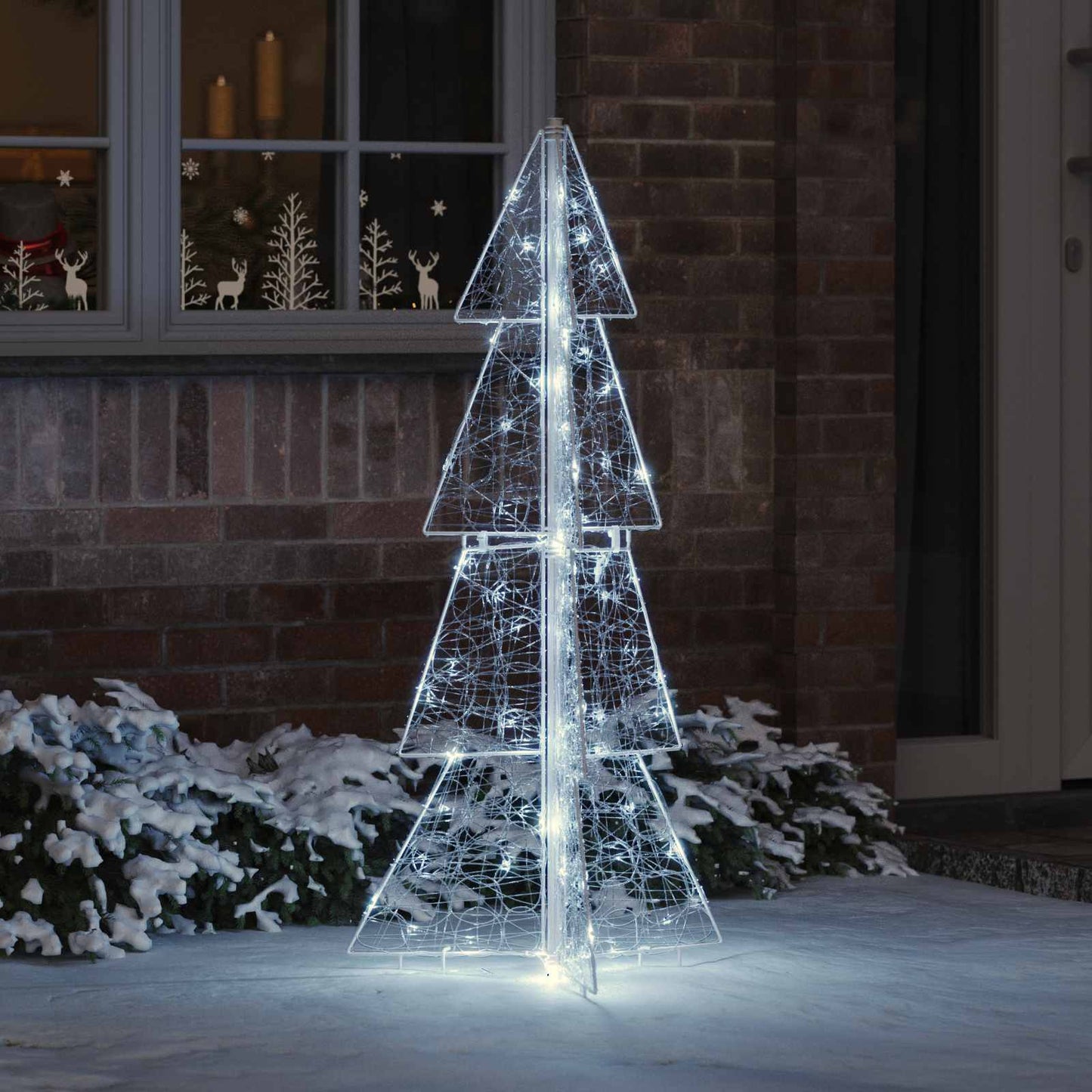 Vidaxx Sapin de Noël avec 100 LED blanc froid 120 cm acrylique