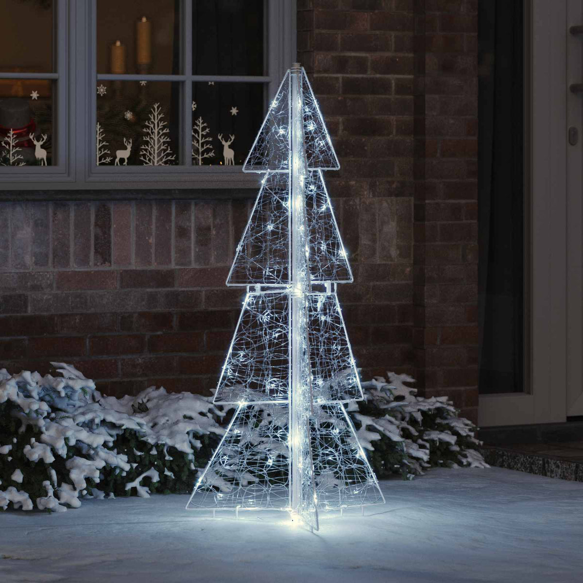 Vidaxx Sapin de Noël avec 100 LED blanc froid 120 cm acrylique