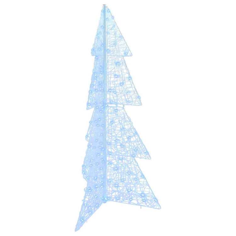 VidaXL Sapin de Noël avec 160 LED blanc froid 150 cm acrylique
