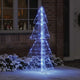 VidaXL Sapin de Noël avec 160 LED bleu 150 cm acrylique
