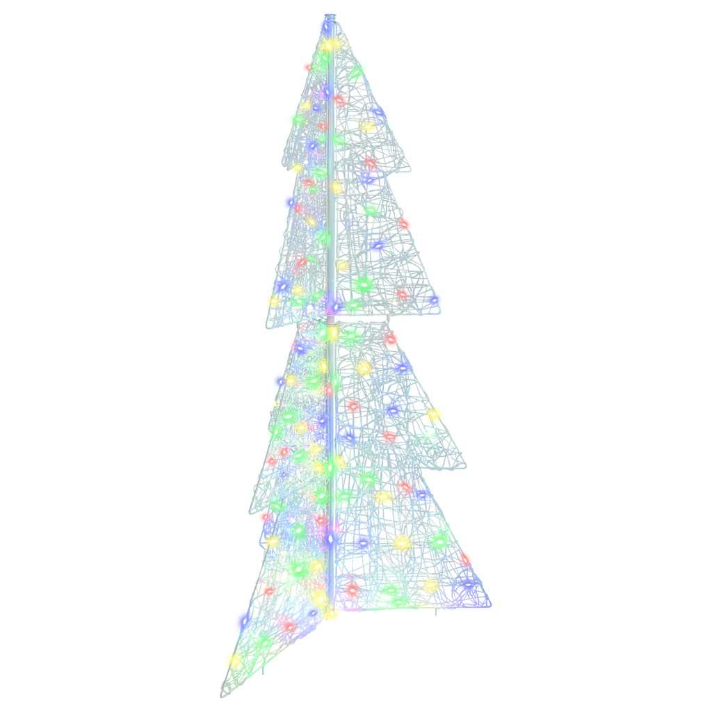 VidaXL Sapin de Noël avec 160 LED multicolore 150 cm acrylique