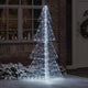VidaXL Sapin de Noël avec 240 LED blanc froid 180 cm acrylique