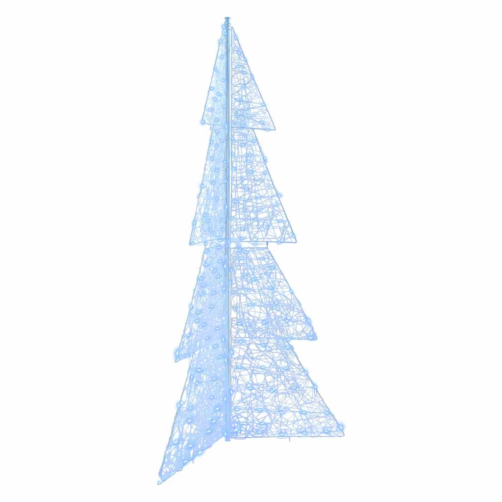 VidaXL Sapin de Noël avec 240 LED blanc froid 180 cm acrylique
