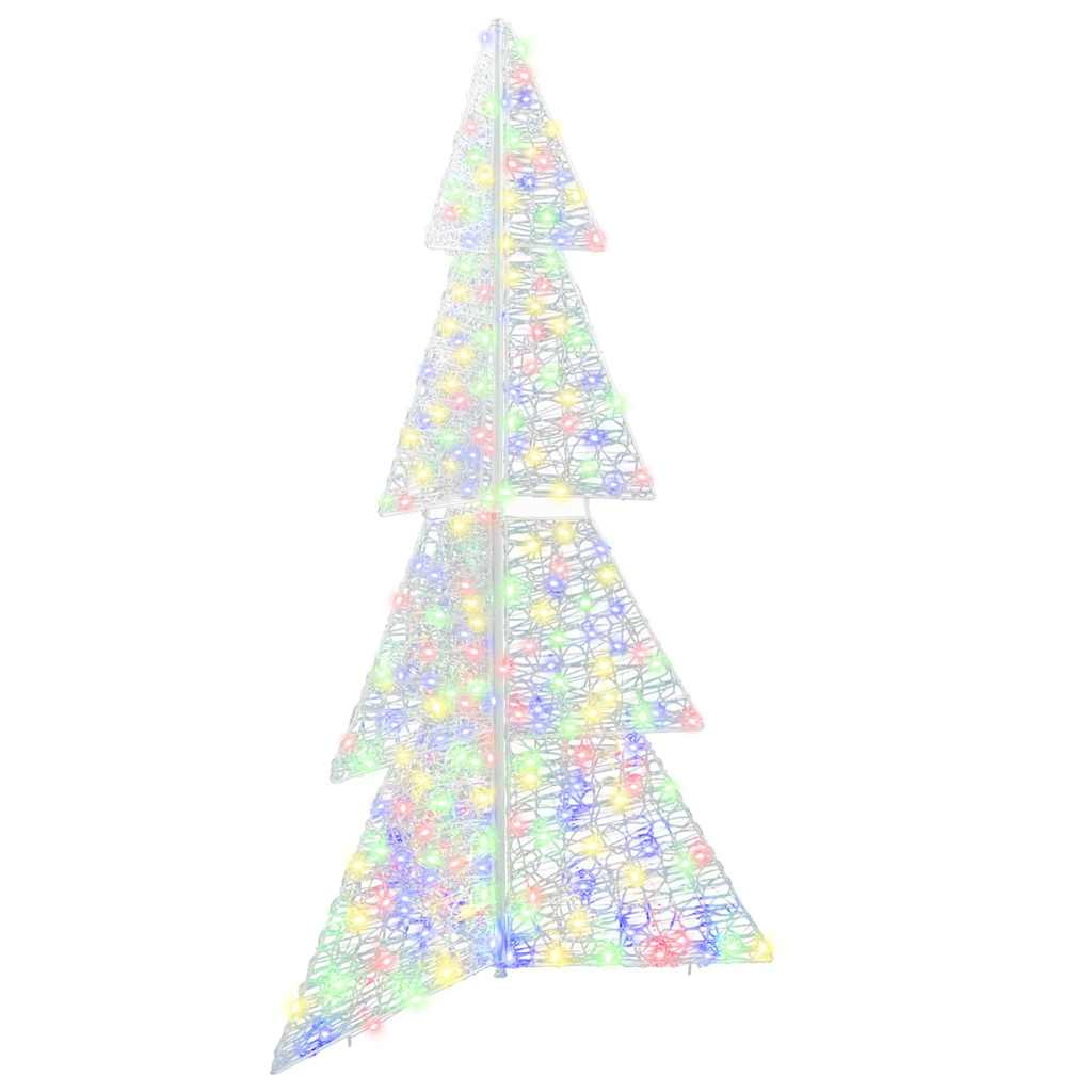 VidaXL Sapin de Noël avec 240 LED multicolore 180 cm acrylique