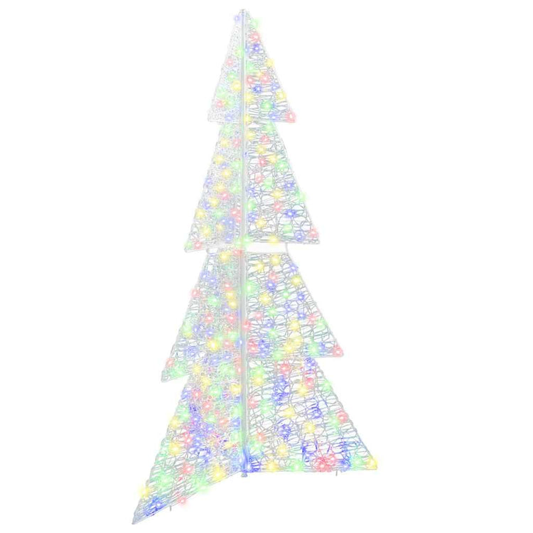 VidaXL Sapin de Noël avec 240 LED multicolore 180 cm acrylique