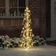 VidaXL Sapin de Noël avec 100 LED blanc chaud 120 cm