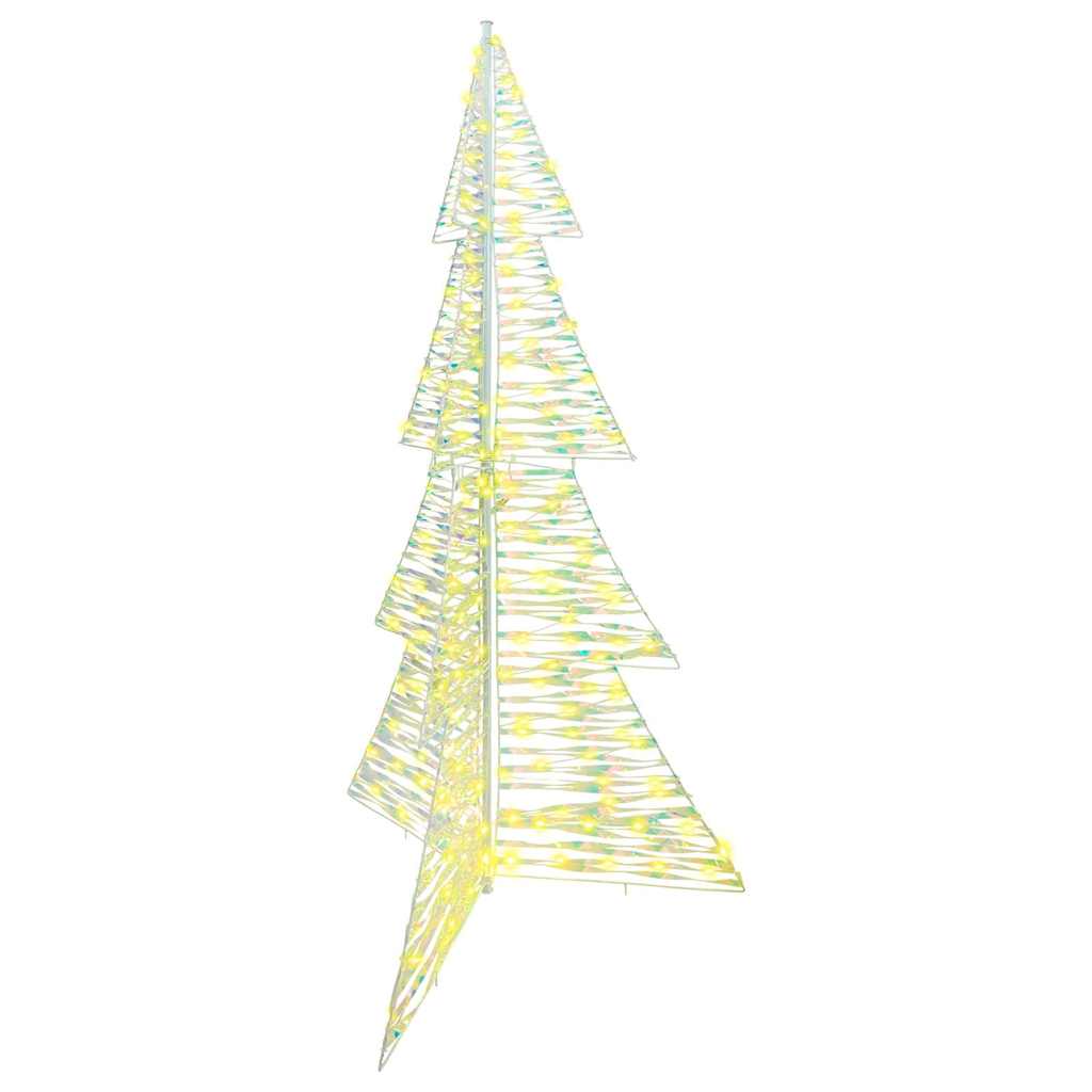 VidaXL Sapin de Noël avec 240 LED blanc chaud 180 cm