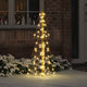 VidaXL Sapin de Noël avec 100 LED blanc chaud 120 cm