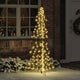 VidaXL Sapin de Noël avec 240 LED blanc chaud 180 cm