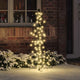 VidaXL Sapin de Noël avec 100 LED blanc chaud 120 cm rotin