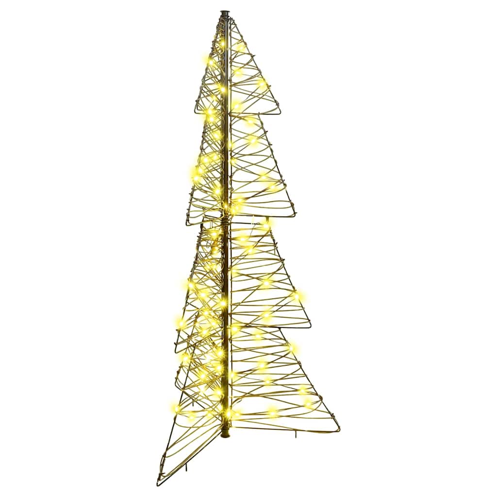 VidaXL Sapin de Noël avec 100 LED blanc chaud 120 cm rotin