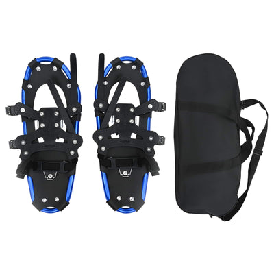 VidaXL raquettes à neige 3 en 1 bleues et noires 21 pouces