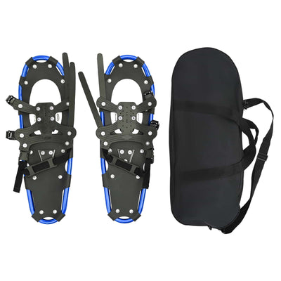 VidaXL raquettes à neige 3 en 1 bleues et noires 25 pouces