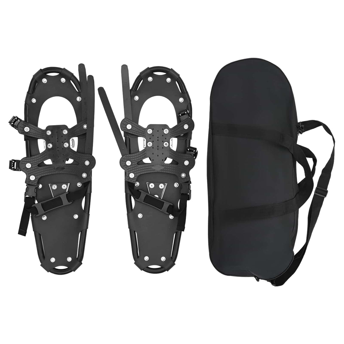 VidaXL raquettes 3 en 1 noir 25 pouces aluminium et HDPE