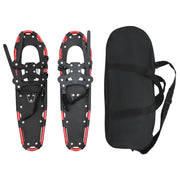 VidaXL raquettes à neige 3 en 1 rouge et noir 30 pouces aluminium et HDPE - afbeelding 2