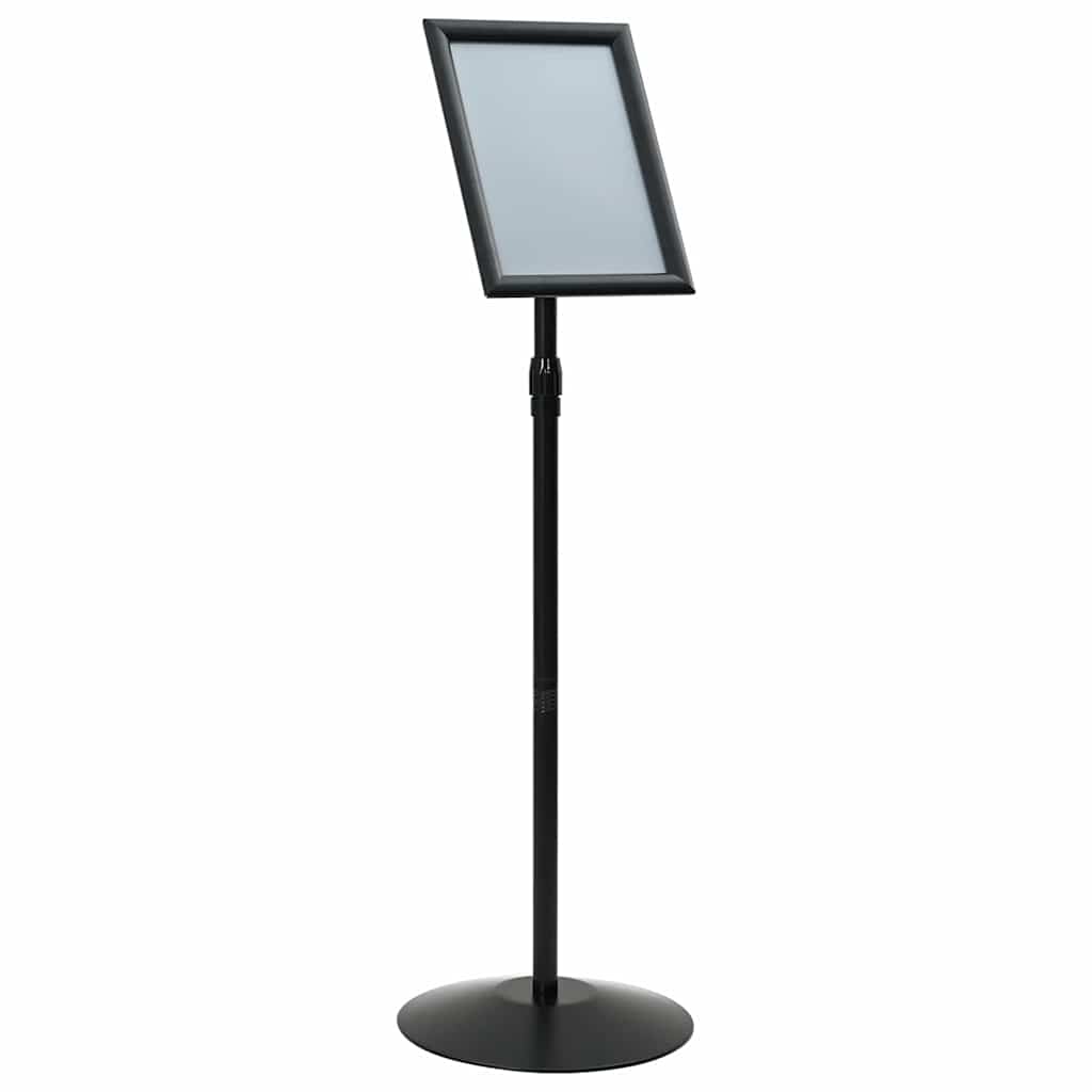 Vidaxl socle porte-affiche argent A4 PVC et acier