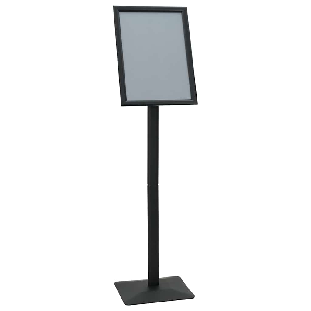 VidaXL porte-affiche sur pied argent A3 PVC et fonte