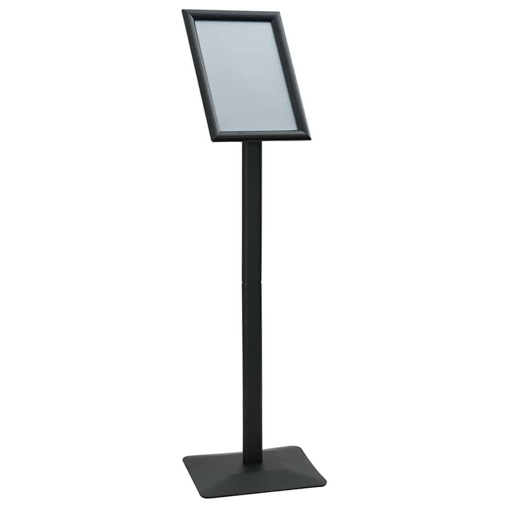 Vidaxl socle porte-affiche argent A4 PVC et fonte