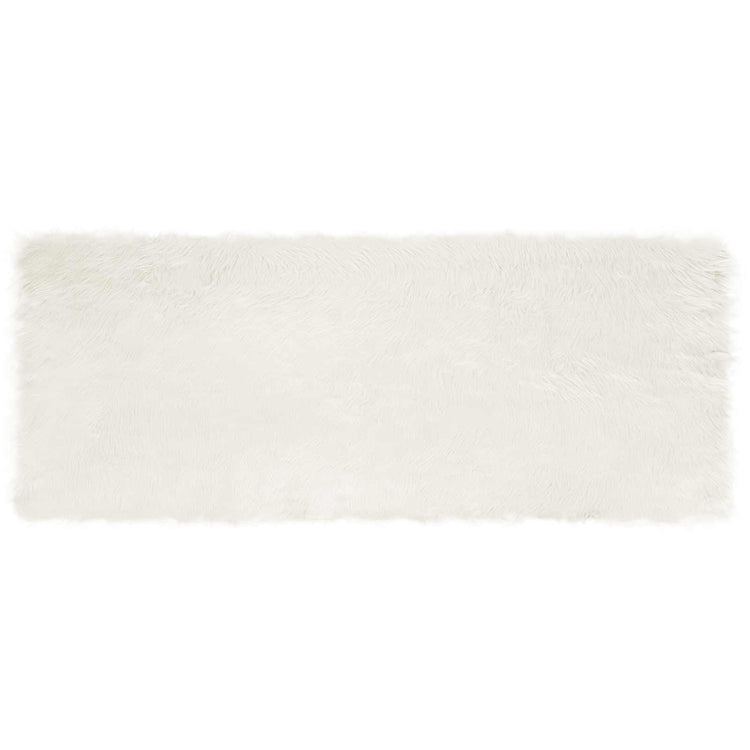 Vidaxx tapis en fausse peau de mouton tafalla blanc 80 x 200 cm polyester