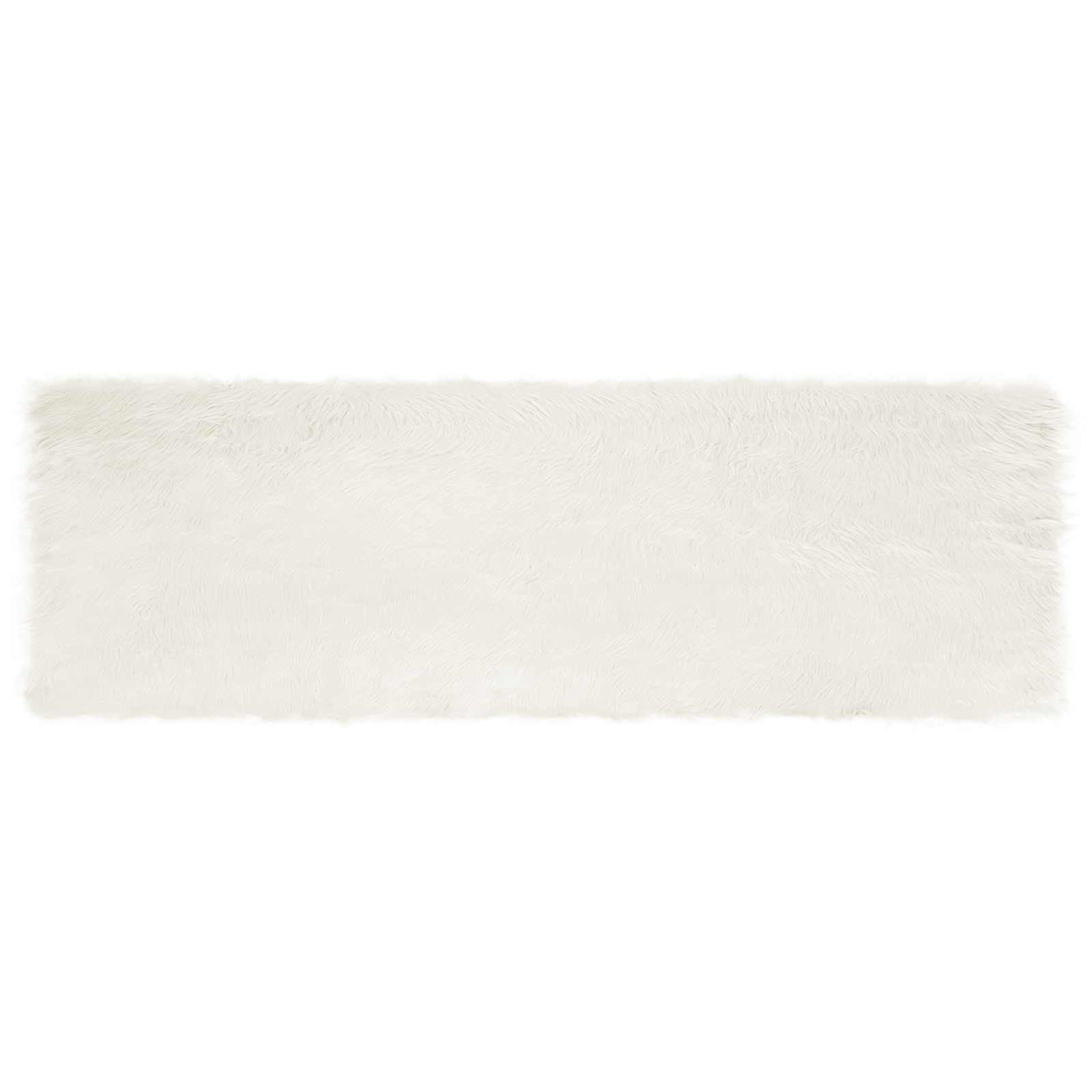 Vidaxx tapis en fausse peau de mouton tafalla blanc 80 x 250 cm polyester