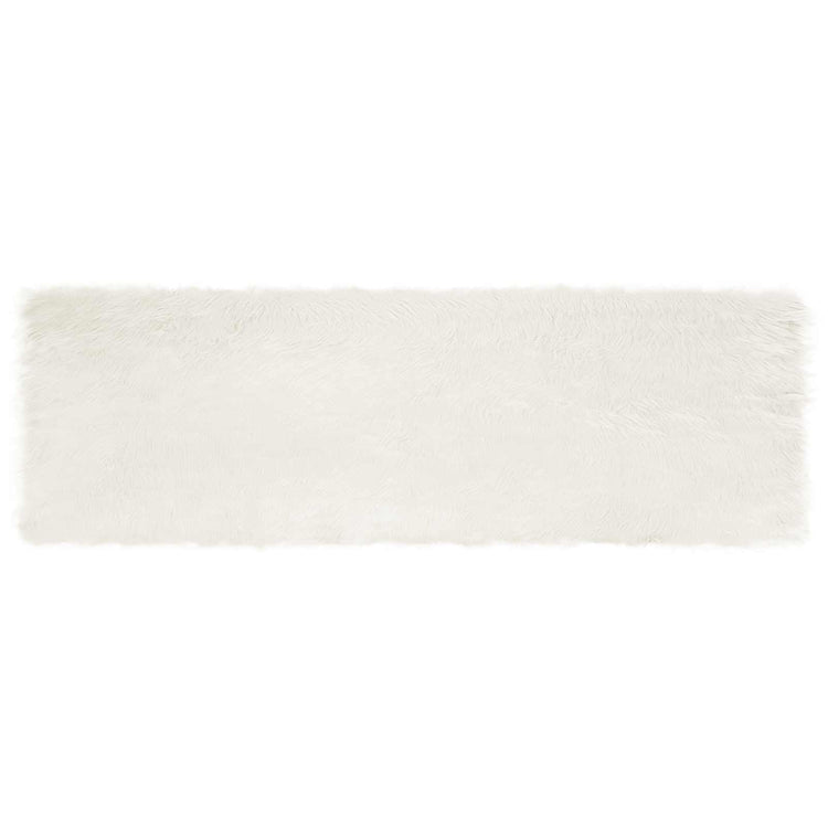 Vidaxx tapis en fausse peau de mouton tafalla blanc 80 x 250 cm polyester